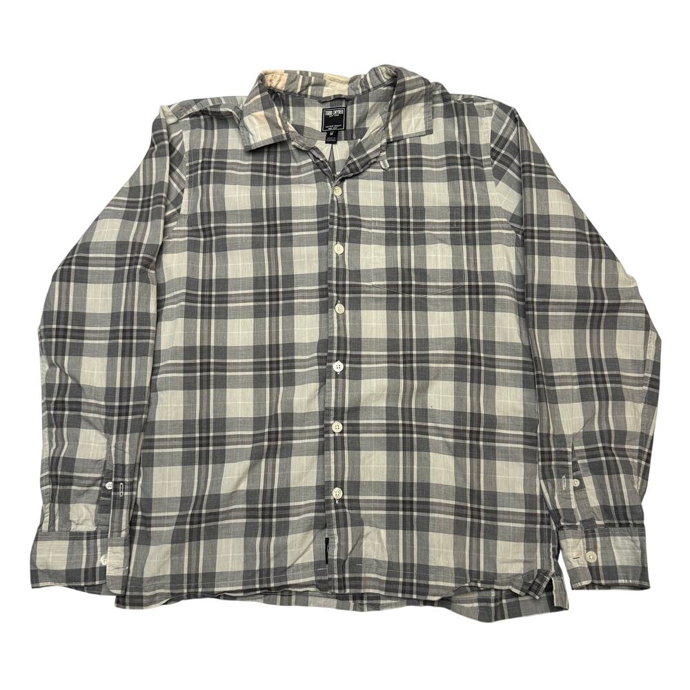 Todd Snyder Plaid Flannel Cotton LS Button Up Shirt Mens Medium Loop Collar